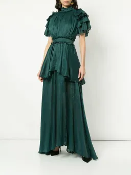 Aje High Neck Gown Green Size 10 for rent on The Volte - image 1