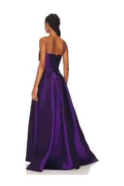 Solace London The Tiffany Maxi Dress Purple Size 10 for rent on The Volte - image 3
