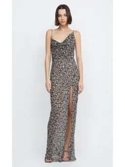 Bec & Bridge Portia Drape Dress in Python Size AU 12 for rent on The Volte - image 1