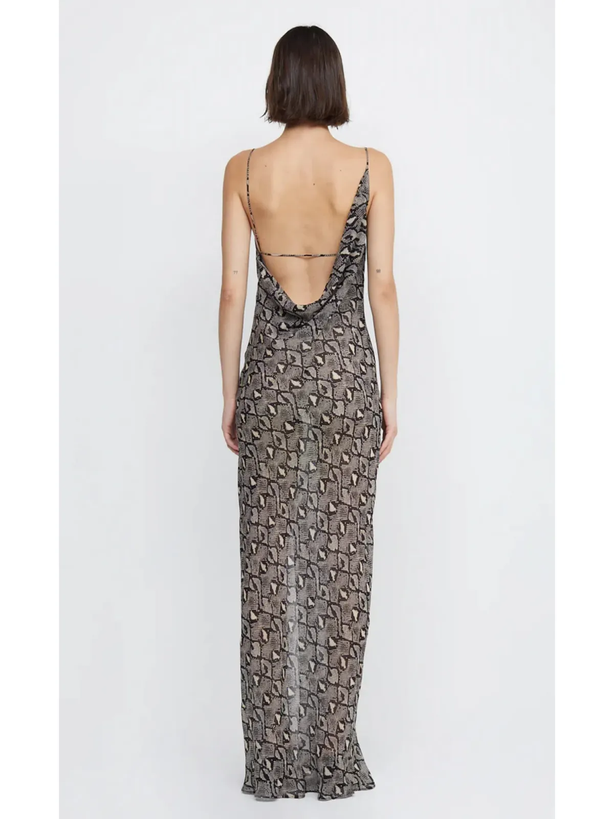 Bec & Bridge Portia Drape Dress in Python Size AU 12 - Image 3
