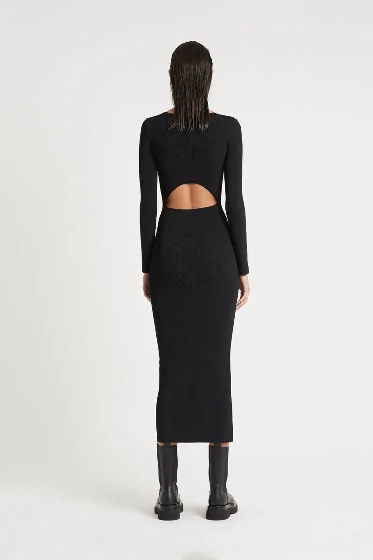 Sir The Label Celle Reversible Dress in Black Size 0 / AU 6 - Image 3