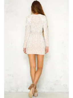 Mossman Secret Garden Dress Nude Size AU 8 for rent on The Volte - image 4