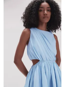 Aje Abbey Twisted Mini Dress in Light Sky Blue Size AU 8 for rent on The Volte - image 2