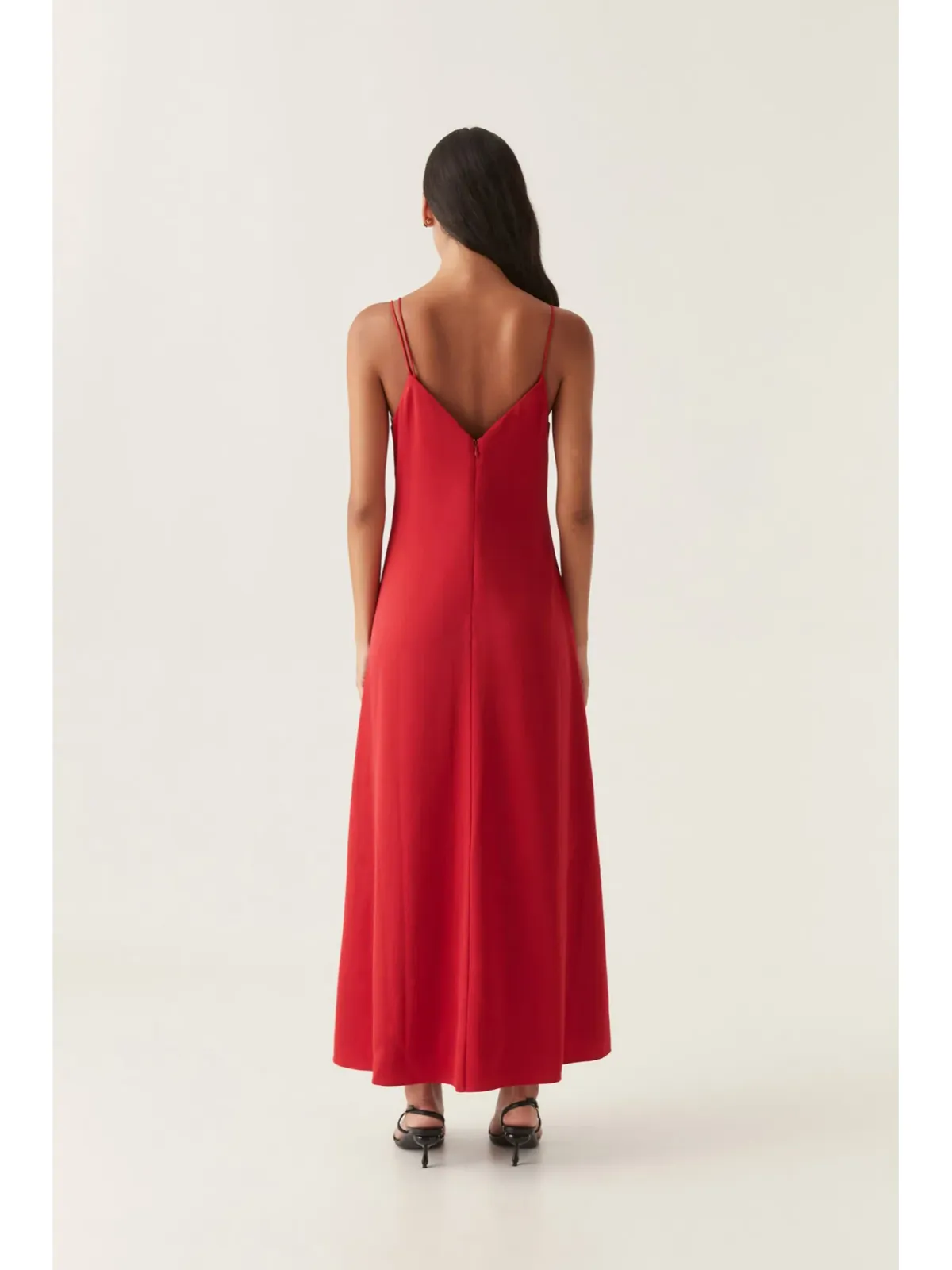 Aje Riddle Button Down Maxi Dress in Scarlet Red Size AU 8 - Image 4