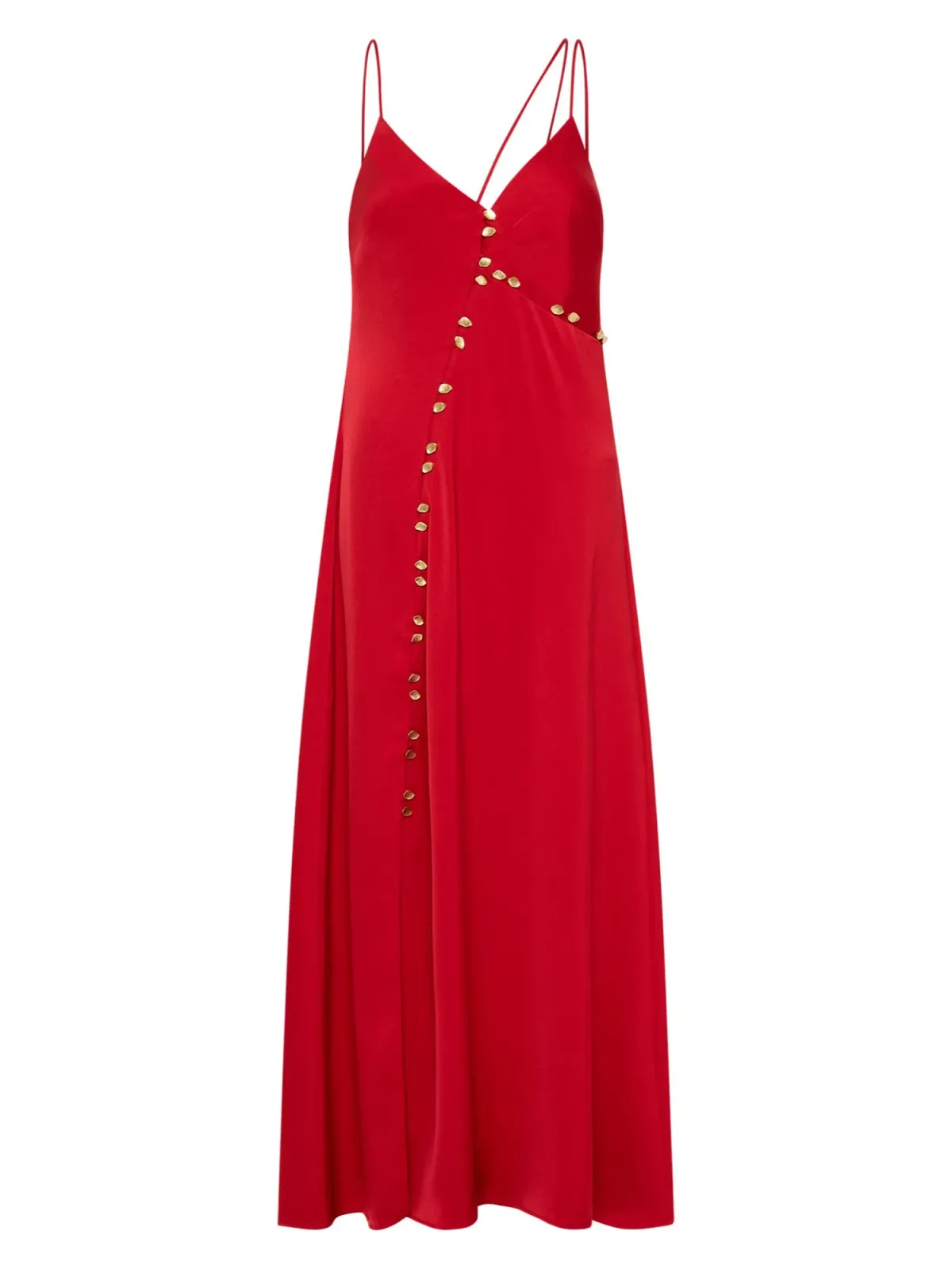 Aje Riddle Button Down Maxi Dress in Scarlet Red Size AU 8 - Image 5