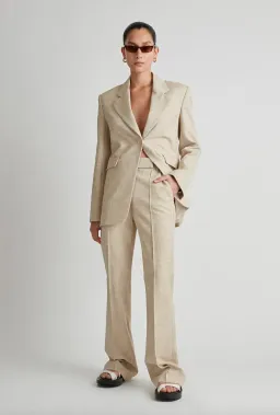 Camilla & Marc Abrera Two-Piece Suit Beige Size 8 for rent on The Volte - image 1