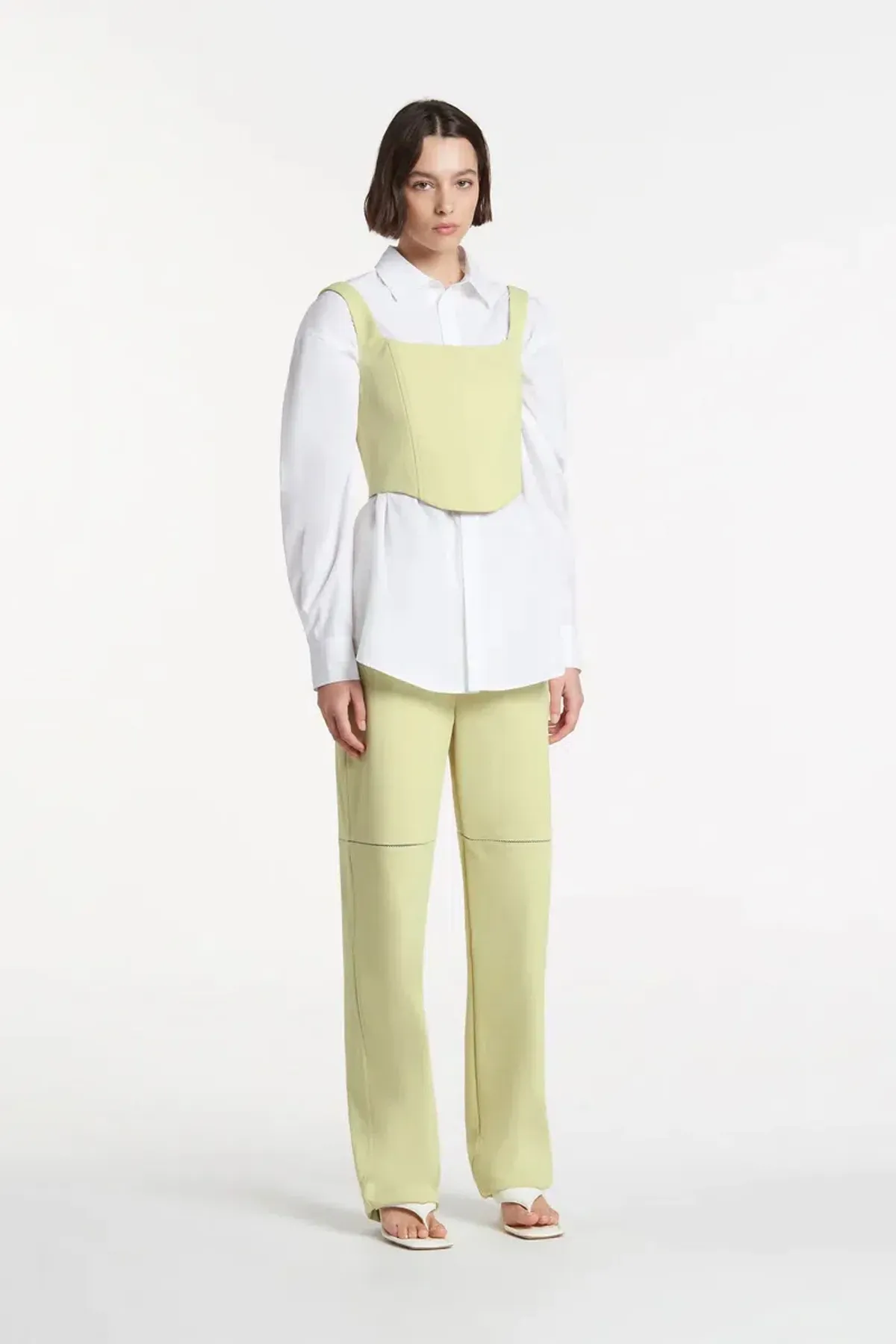 Sir the Label Set - Esther Structured Bodice & Pants Set in Pistachio Size 1 / AU 8 - Image 3