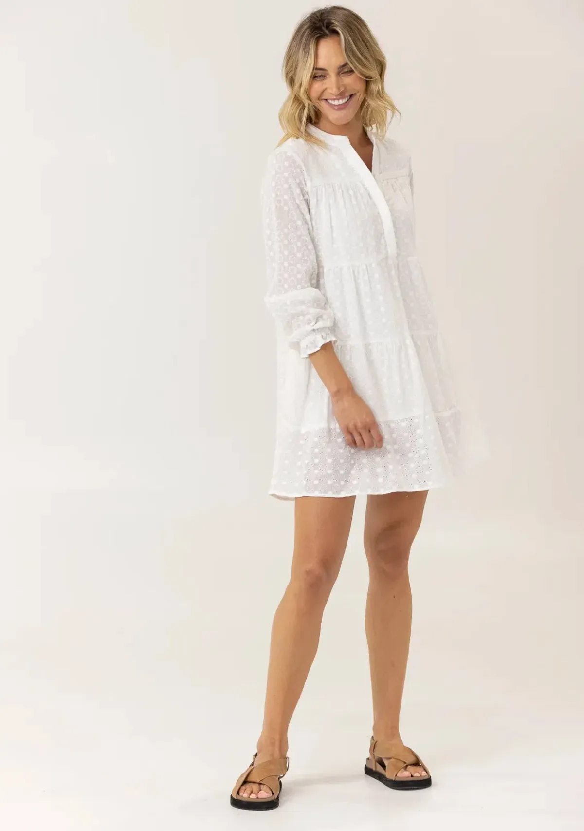 Lunar Fox Maeve Mini Dress White Size 20 - Image 5