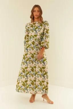 Palm Noosa Melrose Midi Dress in Jungle Print Size 8 for rent on The Volte - image 1