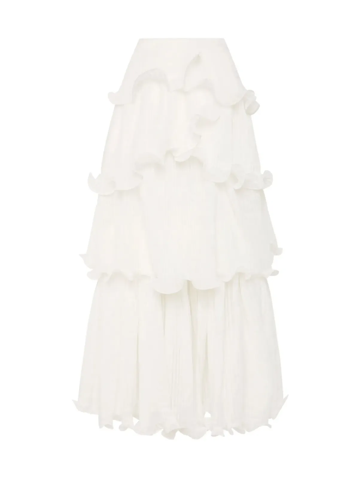 Aje Cosmos Tiered Maxi Skirt In White Size AU 8  - Image 6