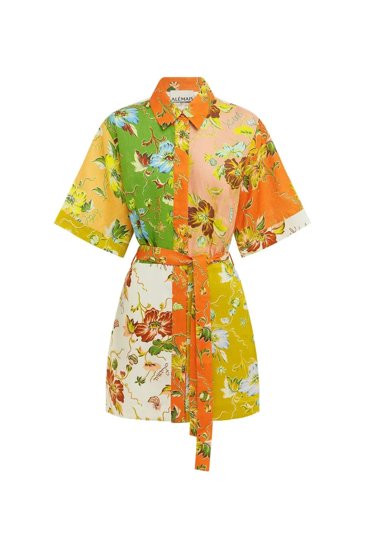 Alemais Hotel Lamu Spliced Mini Dress in Multi Size AU 12 - Image 5