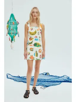 Alemais Samaki Mini Dress in Print Size AU 8 for rent on The Volte - image 1