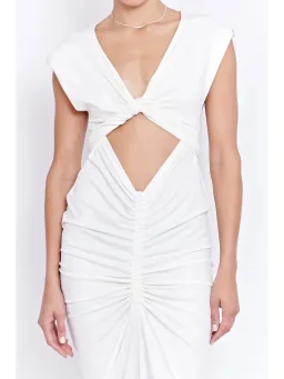 Pfeiffer Ramos Dress In Off White Size XS / AU 6 for rent on The Volte - image 2