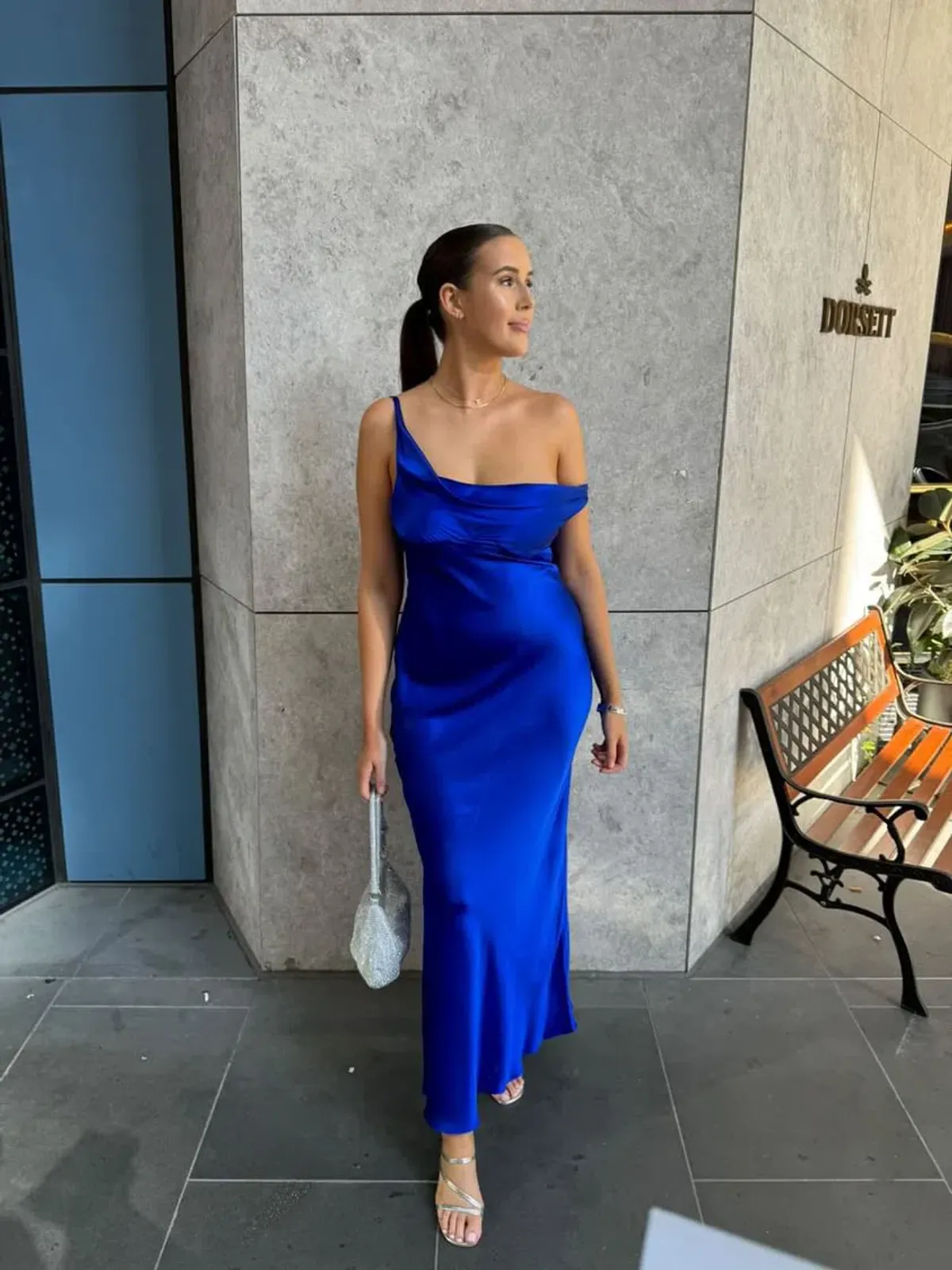 Natalie Rolt Monika Gown Electric Blue Size 8 - Image 1