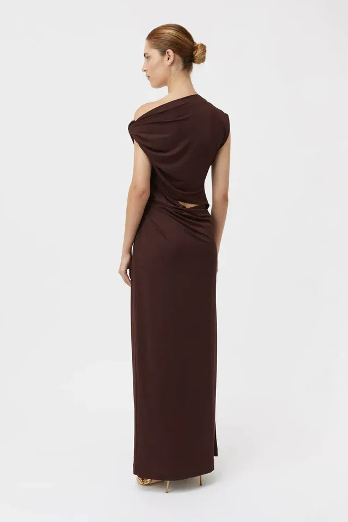 Camilla and Marc Annalise Dress Chocolate Brown Size 12 - Image 3