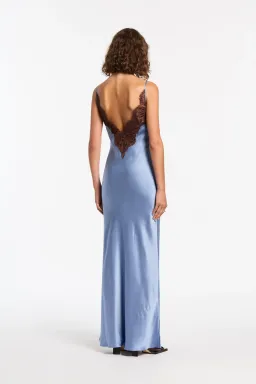 Sir The Label Danseurs Lace Slip Dress in Blue Size 0 / AU 6 for rent on The Volte - image 4