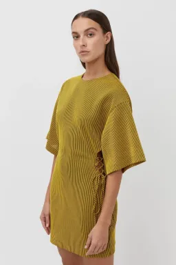 Camilla and Marc Izaro Cut Out Mini Dress Stripe Size 8 for rent on The Volte - image 2
