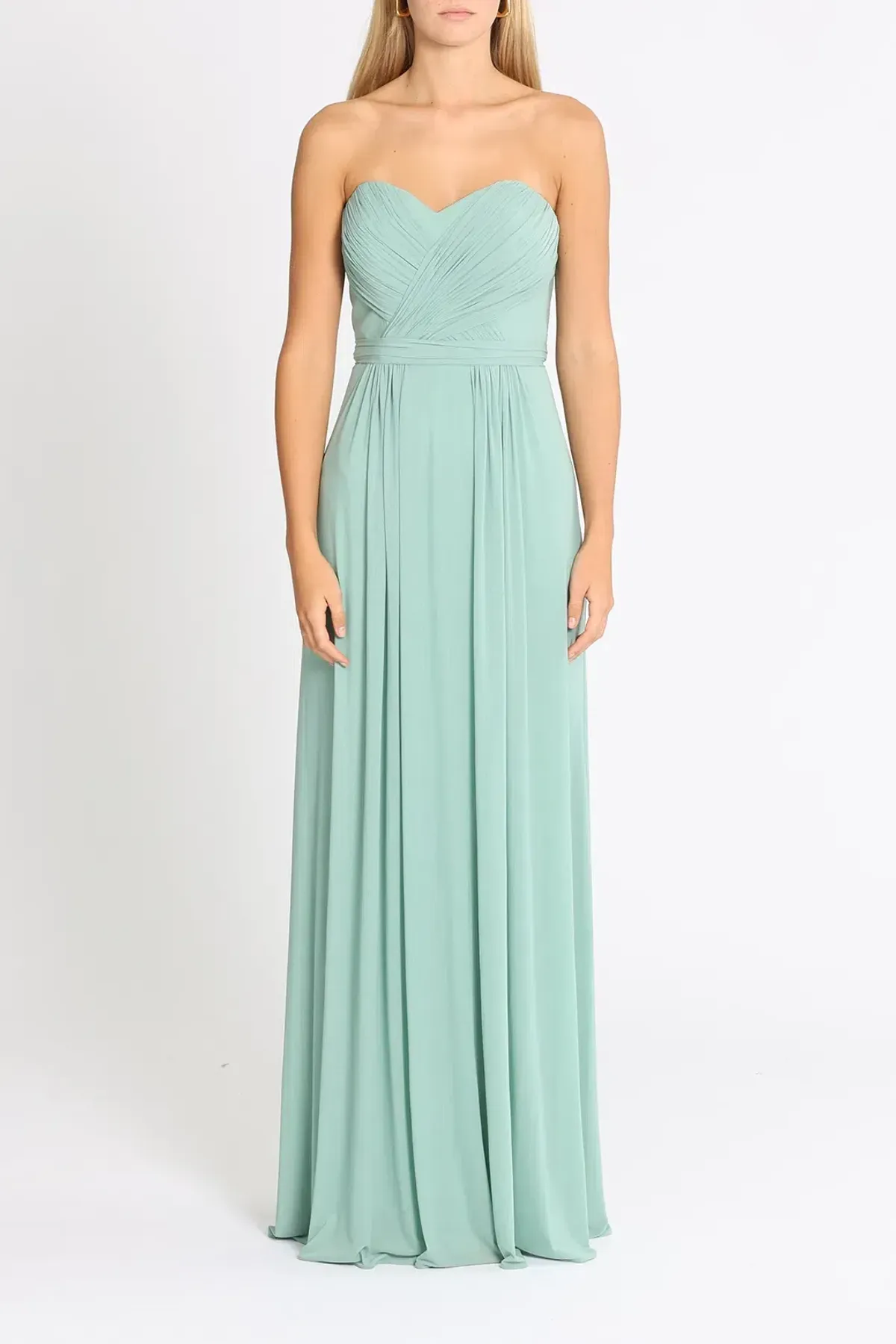 Tania Olsen Raven TO832 Strapless Gown in Mint Size 10 - Image 1