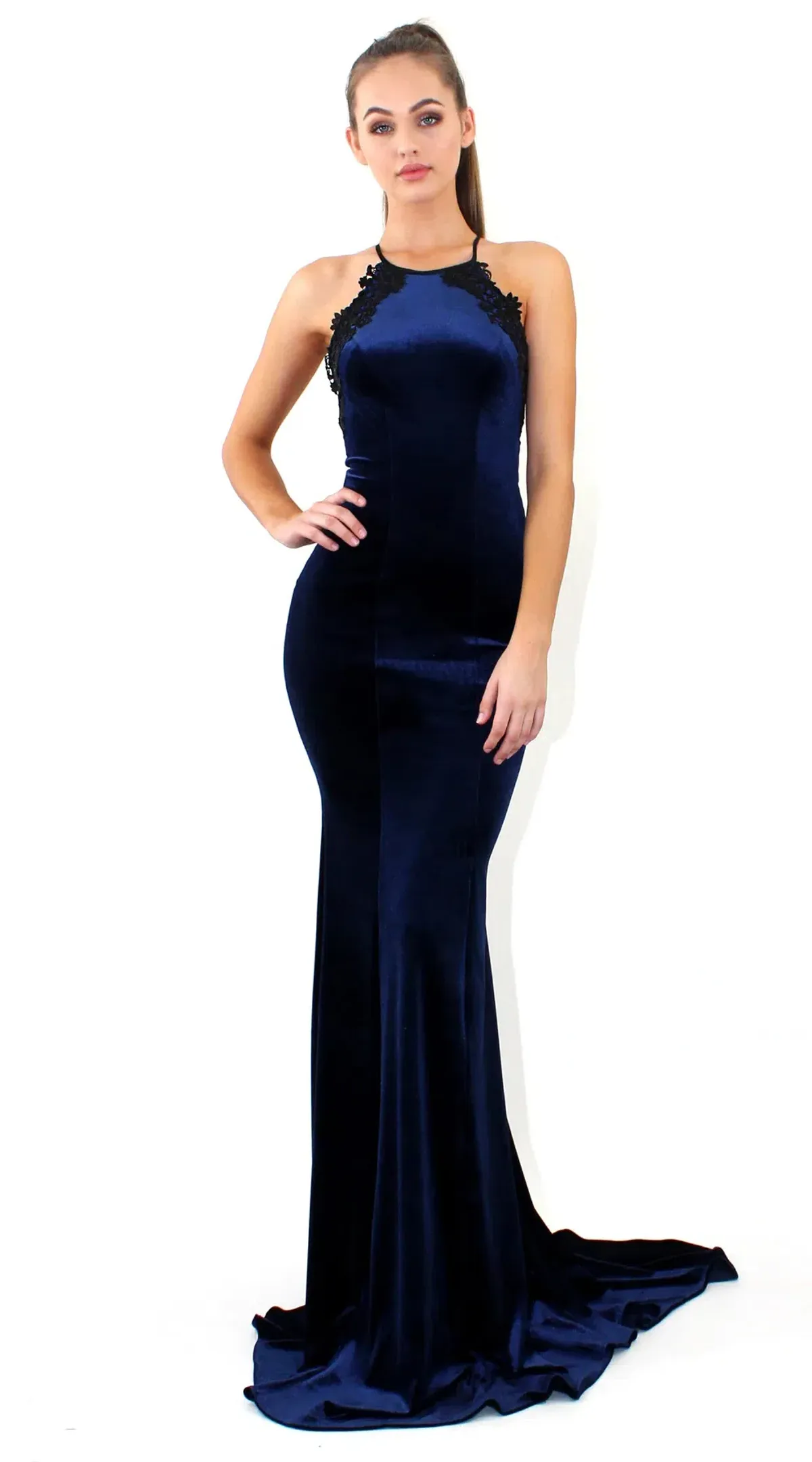 Studio Minc Navy Promise Gown Navy Size 8 - Image 1