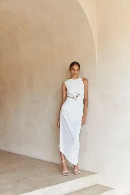 C/MEO Collective Entropy Dress White Size 8 for rent on The Volte - image 1