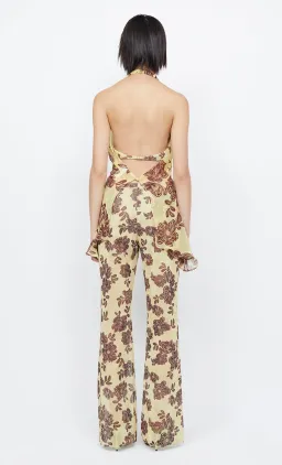 Bec & Bridge Malibu Bay Halter in Size 8 and Priya Pant in Size 10 Citrus Plum Floral   for rent on The Volte - image 3