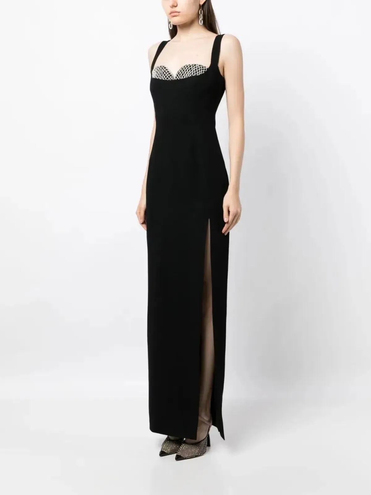 Rachel Gilbert Eli Gown Maxi Dress in Black Size AU 10 - Image 1