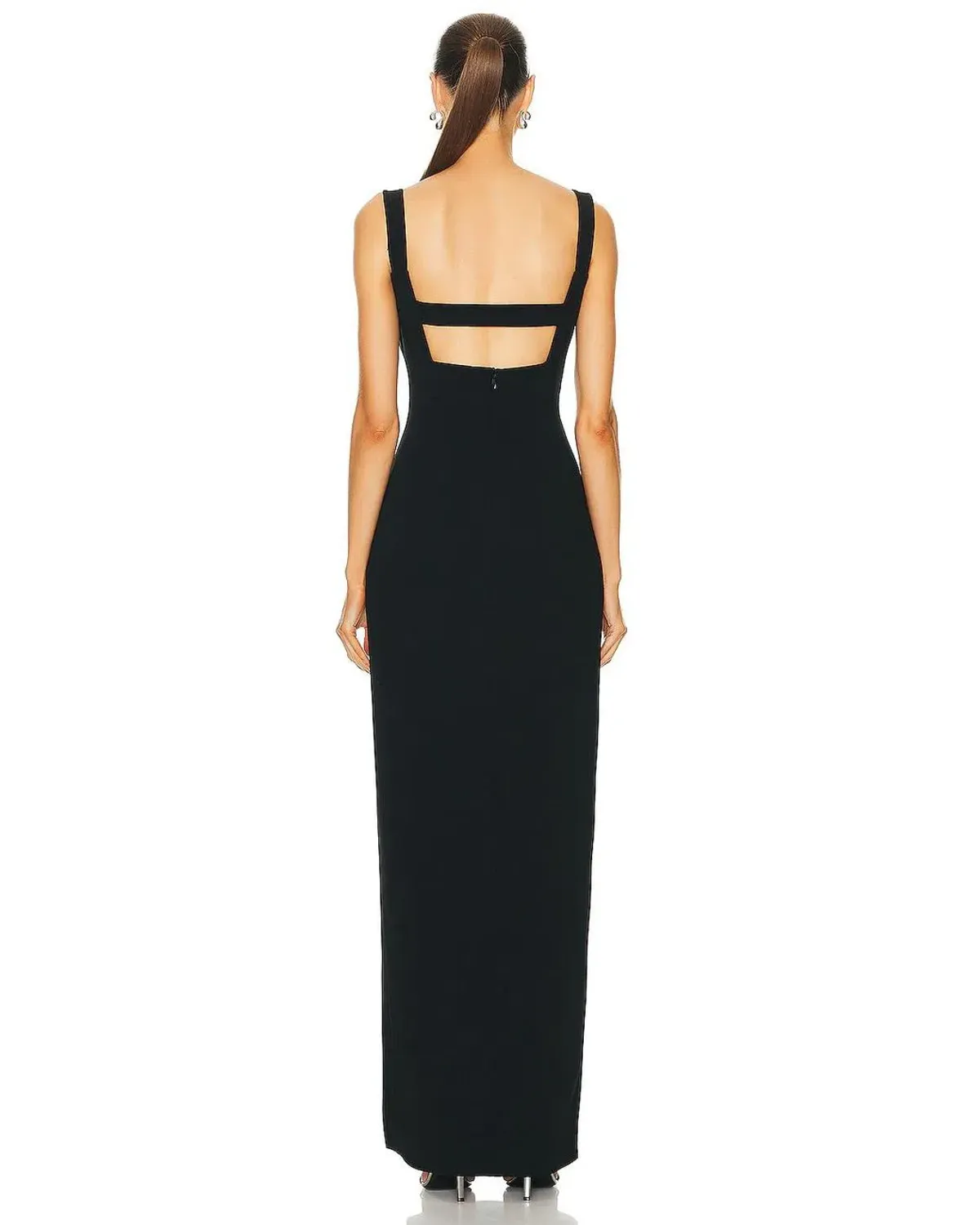 Rachel Gilbert Eli Gown Maxi Dress in Black Size AU 10 - Image 2