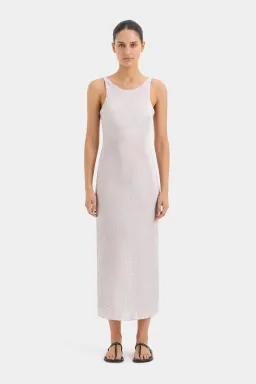 Sir the Label Ligera Bias Slip Midi Dress Silver Size 1 / AU 8 for rent on The Volte - image 1