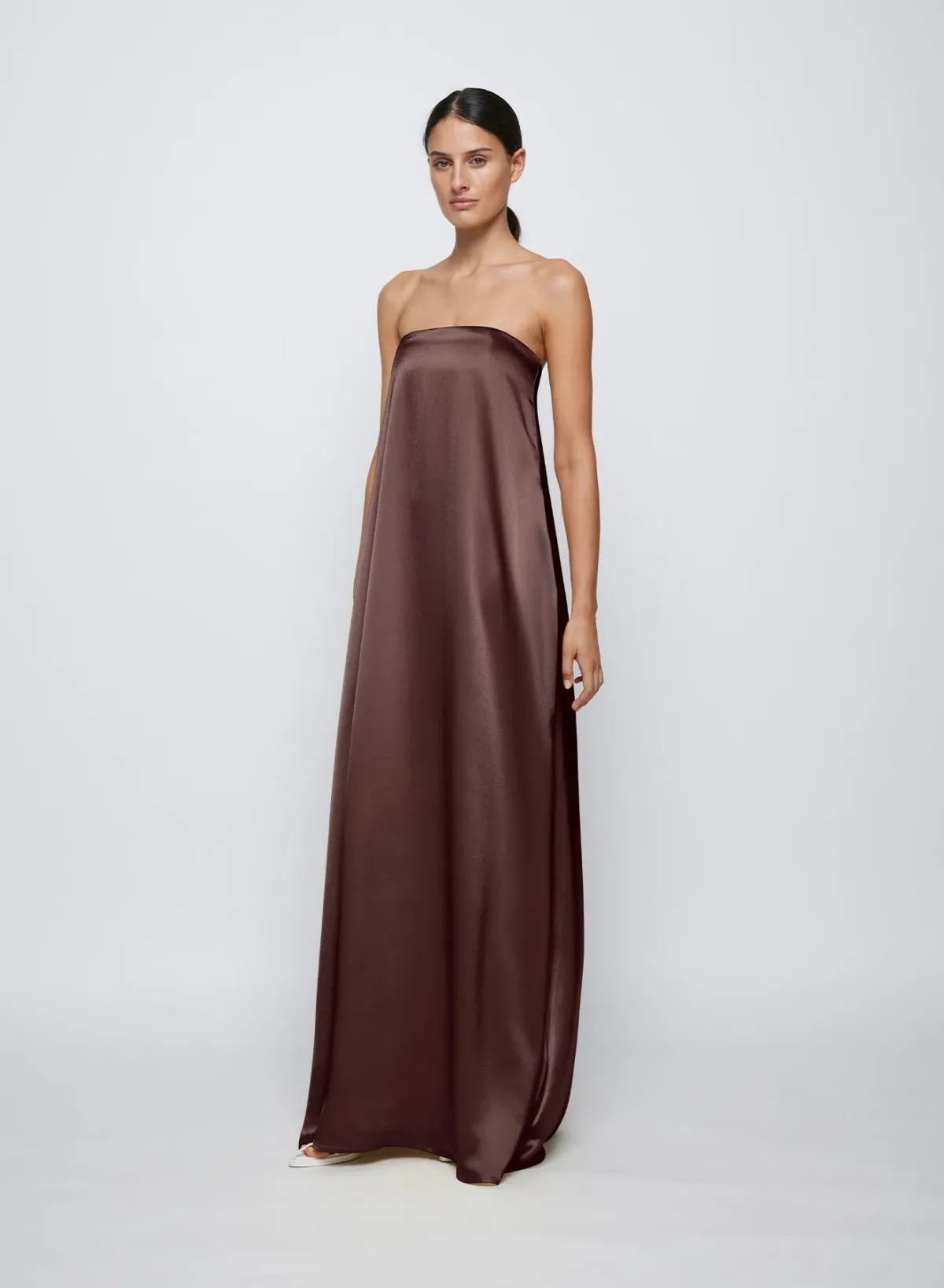 Anna Quan Delfina Dress Shaved Chocolate Size 8 - Image 1
