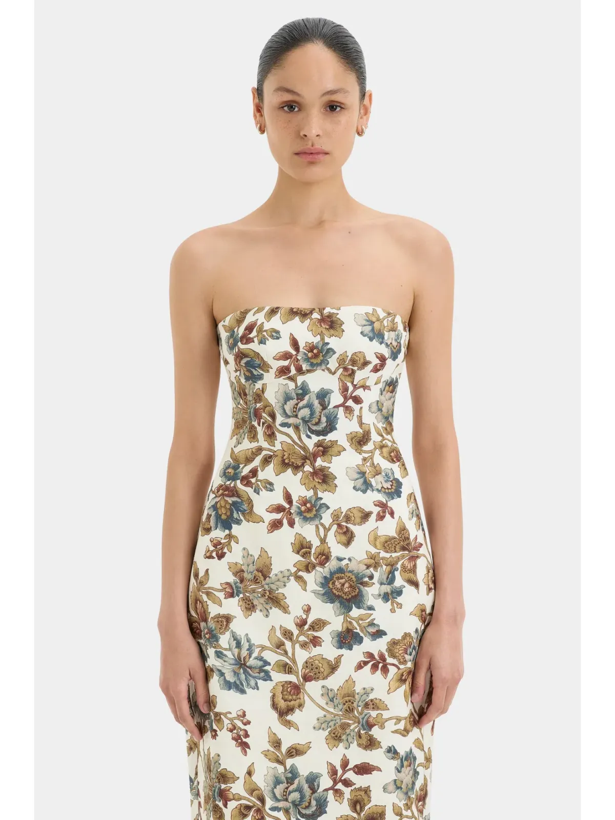 Sir The Label Eleanora Column Midi Dress in Viola Print Size 1 / AU 8 - Image 3