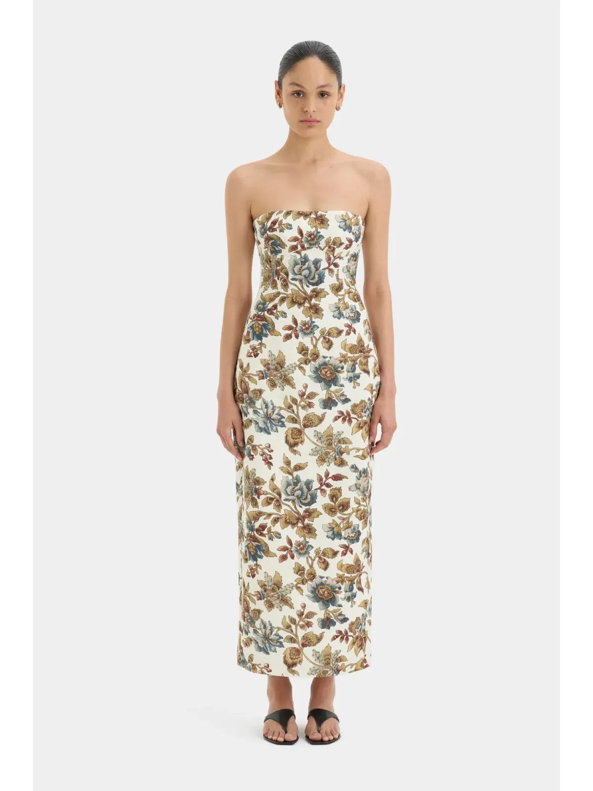 Sir The Label Eleanora Column Midi Dress in Viola Print Size 1 / AU 8 - Image 2