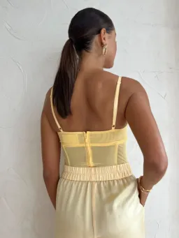 Viktoria and Woods Omega Bustier Corset Top Flax Size 0 / AU 6 for rent on The Volte - image 3