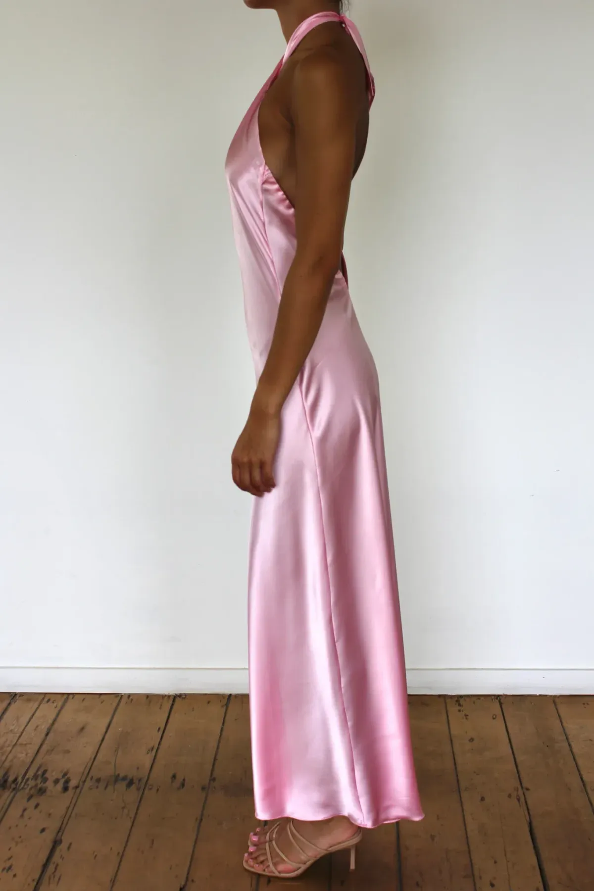 YLD Design Crossover Maxi Dress in Pink Size M / AU 10  - Image 2