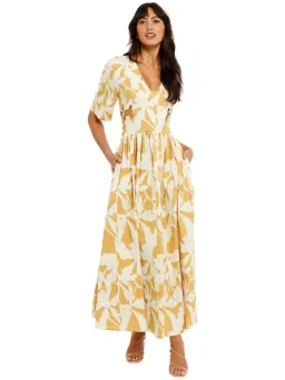 Camilla and Marc Minsk Dress in Minsk Print Size AU 10 for rent on The Volte - image 1