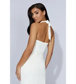 MESHKI Renata Cowl Neck Maxi Dress  Bone in Size S / AU 8 for rent on The Volte - image 3