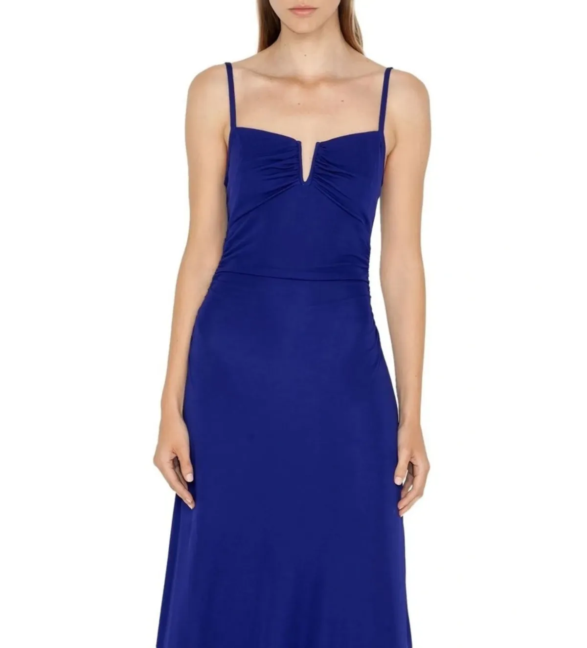 Cue Jersey V-Neck Maxi Dress Ultra Violet Size M / AU 10 - Image 2