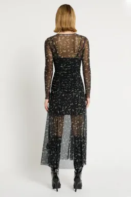 Sass & Bide Skin Deep Long Sleeve Midi Dress Black Size 10 for rent on The Volte - image 5