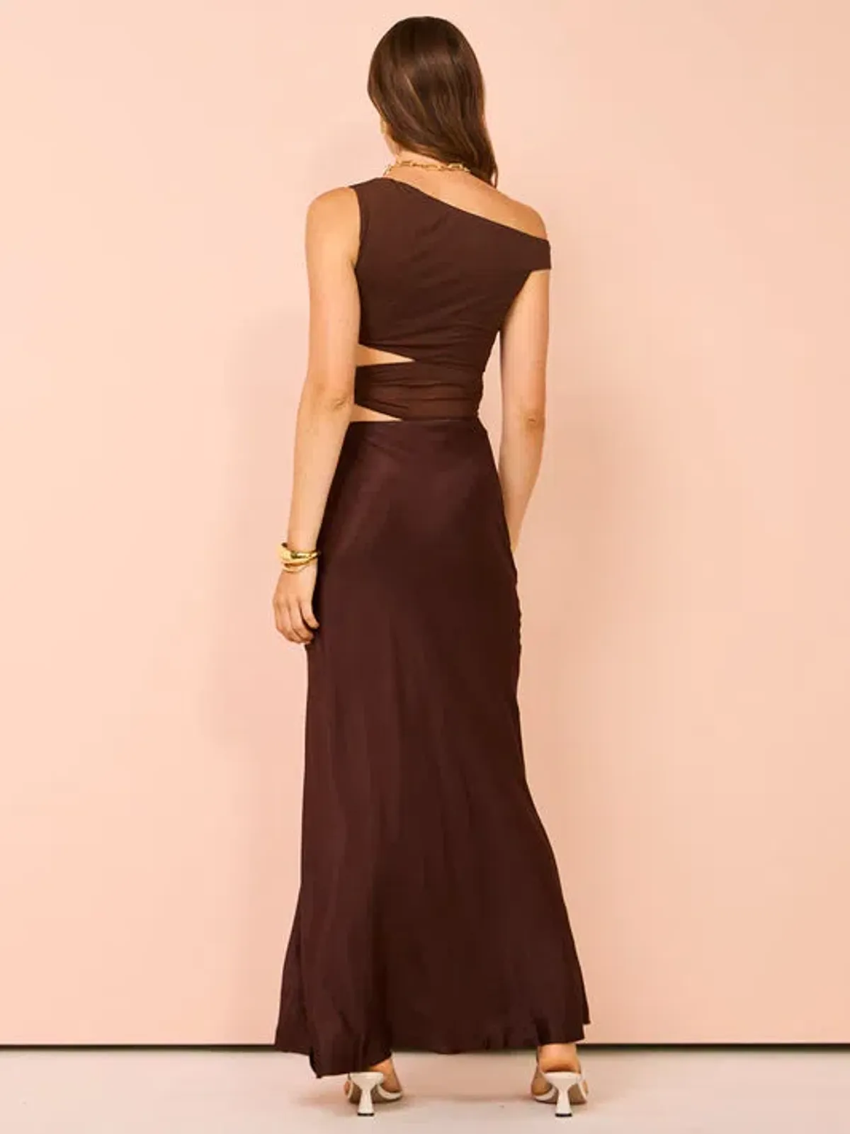 Bec & Bridge Ophelia Maxi Dress In Cocoa Size 10 - Image 3
