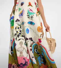 Alemais Evergreen Printed Maxi Sundress Multi Size 8 for rent on The Volte - image 4