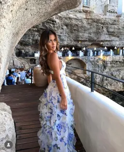 Menti Santorini Iris Gown in Floral Size S / AU 8 for rent on The Volte - image 8