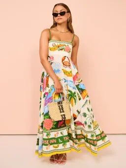 Alemais Paradiso Sundress in Multi Size AU 8 for rent on The Volte - image 1