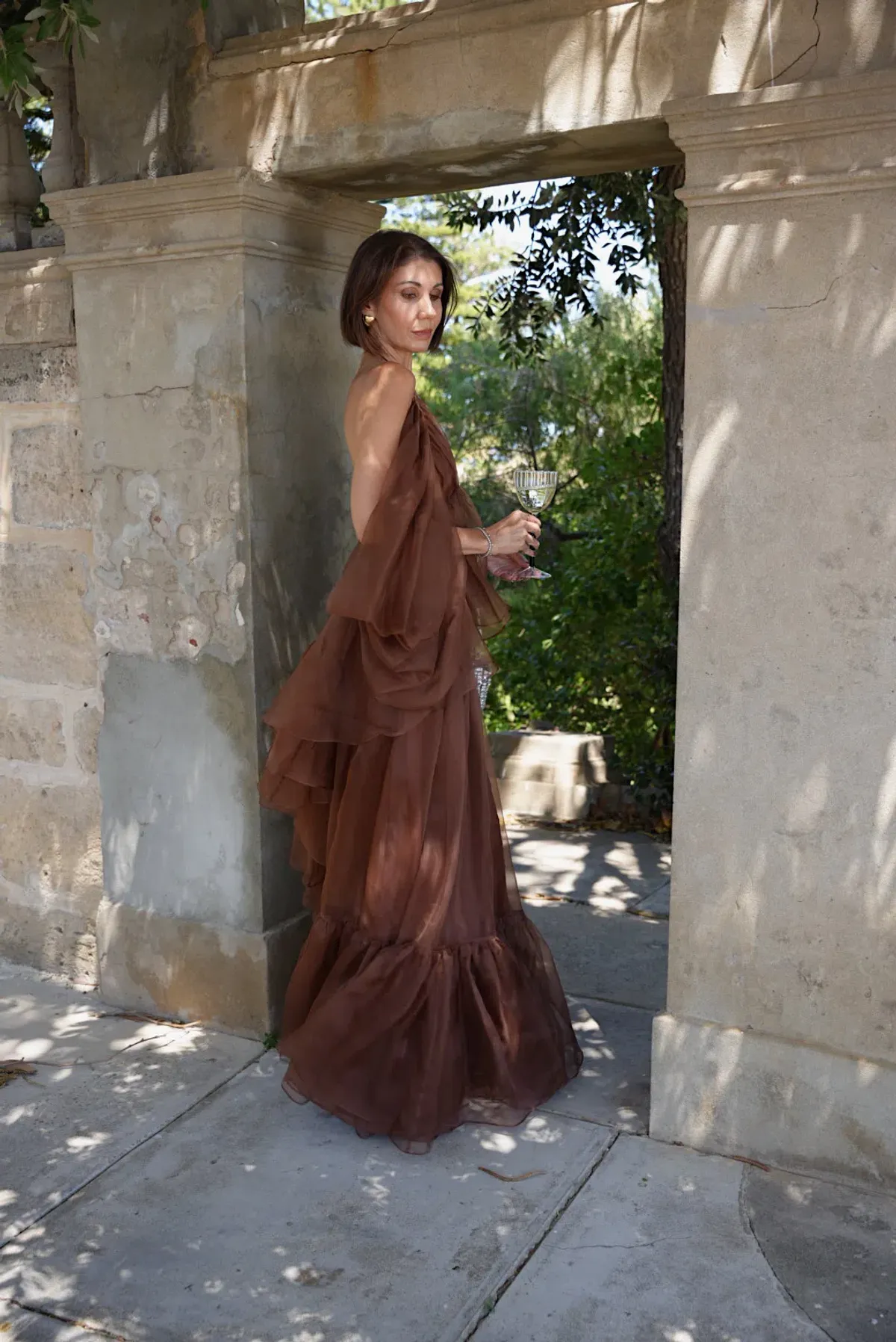 Zimmermann Natura Billow Top & Skirt Set Brown Size 0 / AU 8 - Image 4