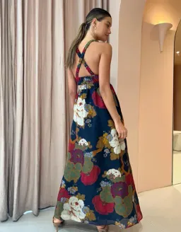 Sir The Label Bonita V Neck Gown Garcia Floral Print Size 1 / 8 AU for rent on The Volte - image 2