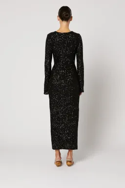 Winona Chandra Knot Midi Dress Black Size S / AU 8 for rent on The Volte - image 3