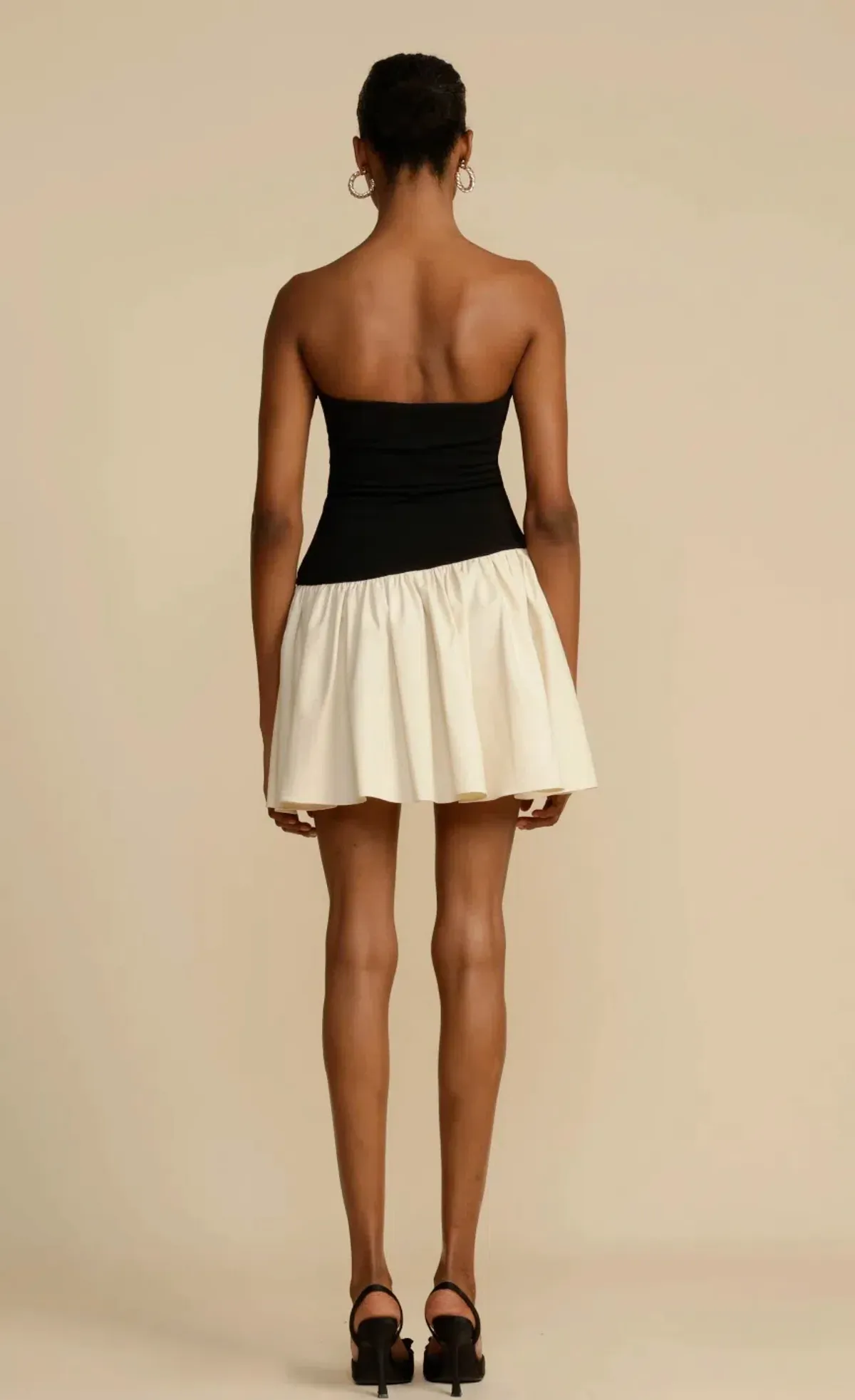 Arcina Ori Celine Mini Dress Black/White Size 6 - Image 5
