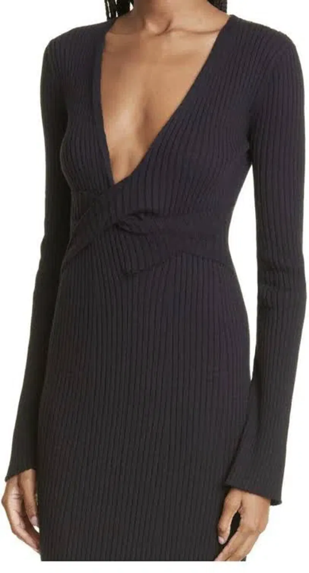 Sir The Label Enes Twist Long Sleeve Dress Black Size 2 / AU 10 / M - Image 2