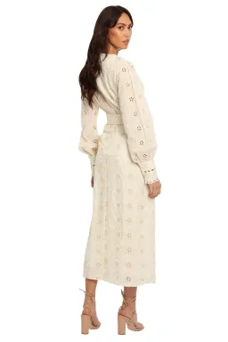 Winona Maison Belt Midi Dress Cream Size 14 for rent on The Volte - image 2
