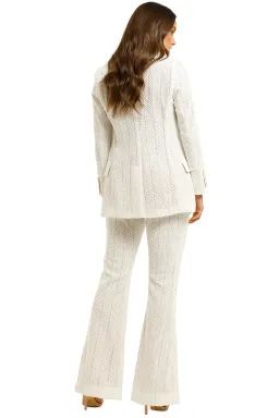 We Are Kindred Marbella Blazer and Pant Set in Frost Size 12 for rent on The Volte - image 3