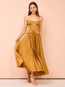 Acler Atholton Midi Dress in Savannah Size AU 8 for rent on The Volte - image 1