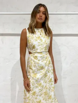 Sir The Label Sir The Label Clementine Cut Out Gown in Ivory Clementine Size AU 10 for rent on The Volte - image 5